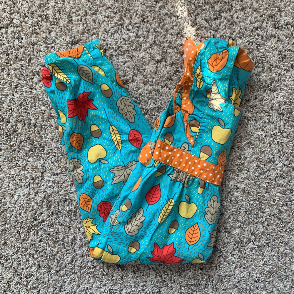 Eleanor Rose Autumn Leaves Romper